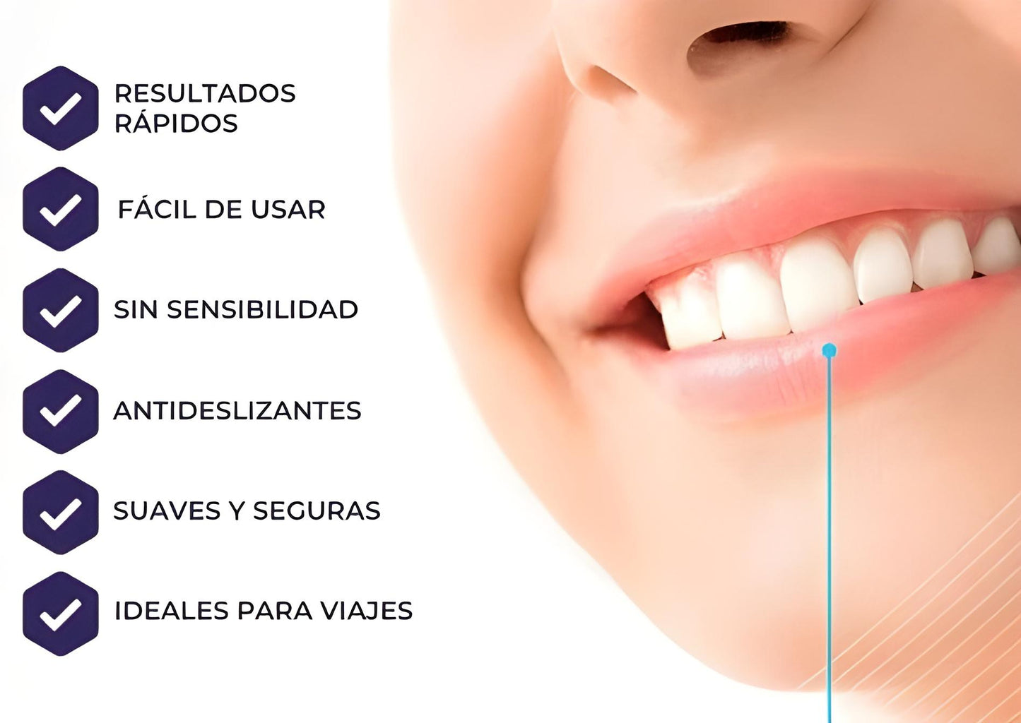 WHITENING STRIPS : Kit profesional de blanqueamiento dental
