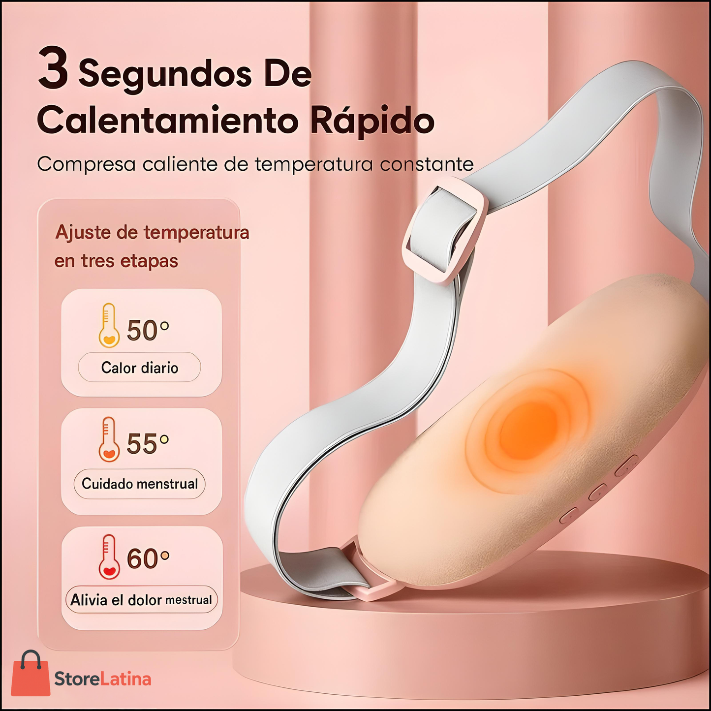 Cinturón Masajeador de Cólicos - ¡Siéntete Mejor en Minutos!
