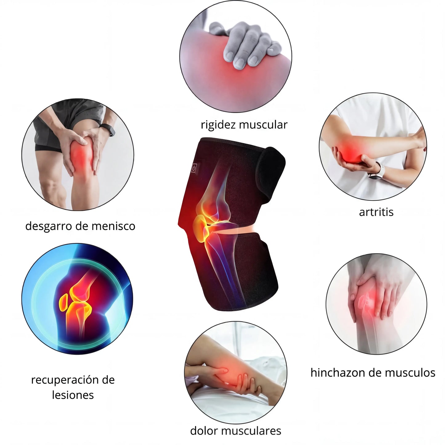 RODILLERA TÉRMICA ELECTRICA - ALIVIO PARA ARTRITIS Y DOLOR DE RODILLA
